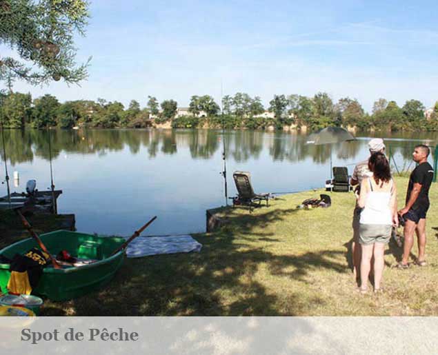 photo du spot de peche au silure du gite de peche les carpistes