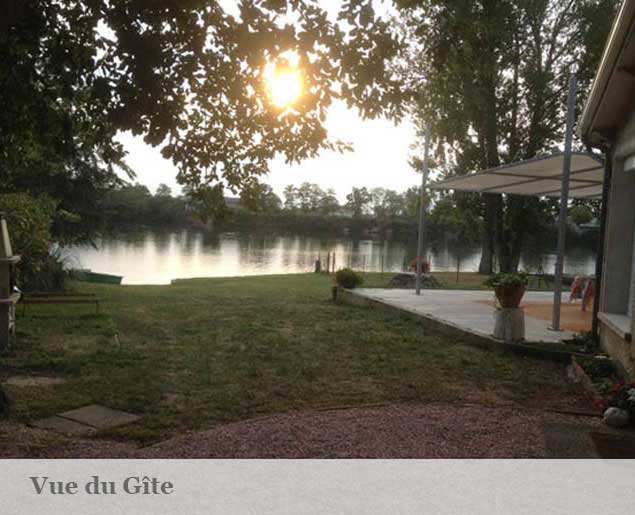 photo prise du gite de peche les carpistes Vue sur le Tarn