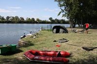 Photo spot de pêche, installation pour pêcher le silure