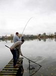 photo combat de pêche carpistes