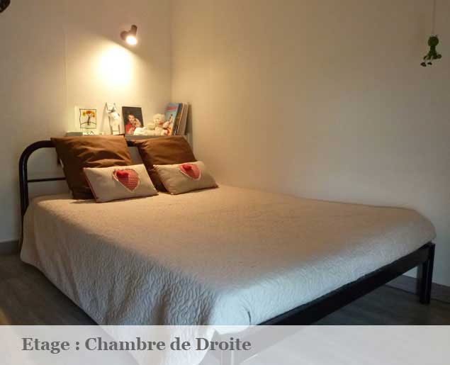 photo chambre etage droite du gite de peche les carpistes