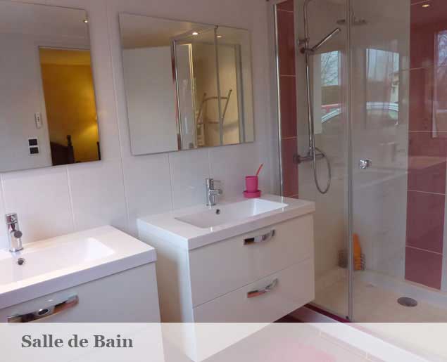 photo salle de bain au rez-de-chaussee du gite de peche les carpistes